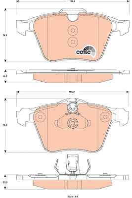 New brake pad set - set,,