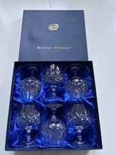 Bohemian Crystal Brandy Balloons Glasses In Presentation Box Set 6 New Unused