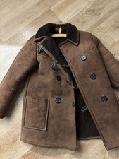 Antartex boys sheepskin coat - sheepskin,