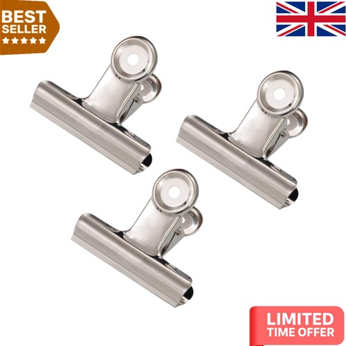 Durable metal bulldog - metal, clips