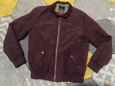 Bershka Burgundy Bomber Jacket