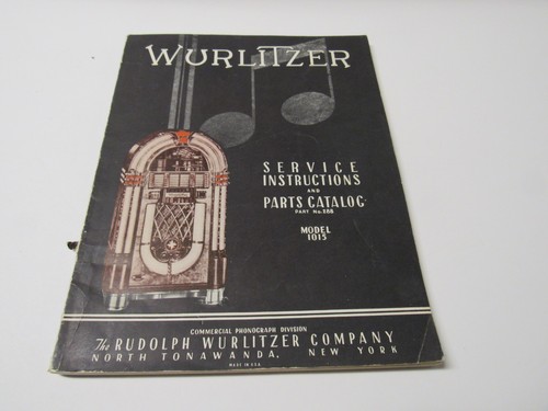 Wurlitzer model 1015 service - wurlitzer,