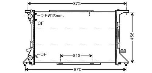 Ava coolant radiator ai2306 - ava,