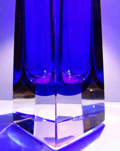 Sommerso blue vase czech like - blue,