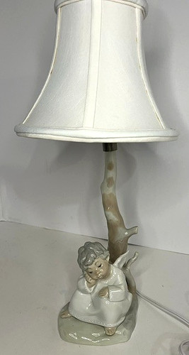 Lladro sitting thinking angel - lladro,