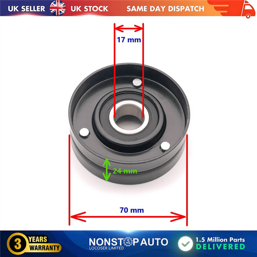 Fan belt tensioner pulley - pulley, v