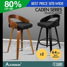 ALFORDSON 2x Bar Stools Padded