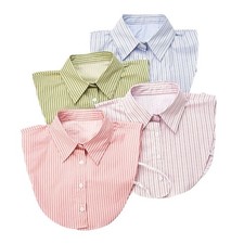Vintage Stripes Fake Collar Cotton False Blouse Collar  for Women