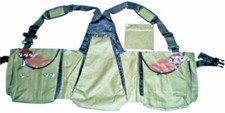 Falconry Vest, Hawking, Bird Handling Codura Vest (Olive Green Color) (All Size)