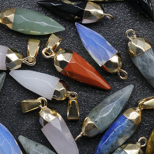 Natural crystal bullet head - natural,