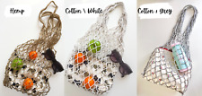 Cotton or Hemp String Bags, Handmade Net Market Bag, Earth-Friendly Shopping Bag