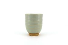 Glossy Cream Japanese Tea Cups (Yunomi) | Handmade & Painted in Japan | 185ml