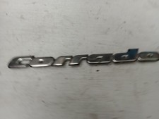 VW CORRADO REAR SCRIPT BADGE IN SILVER / CHROME GENUINE VR6 16V 8V G60 535853687