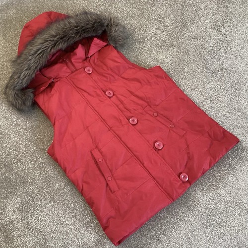 Gap red padded gilet - red,