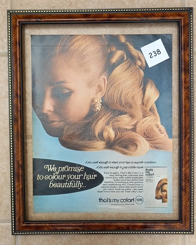 Hair dye advert 1960s - , vintage