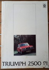 Triumph 2500 PI 1974 - UK Sales Brochure T1069 - Own Collection - Cover Damage