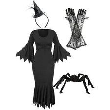 LADIES HALLOWEEN SPIDER WITCH