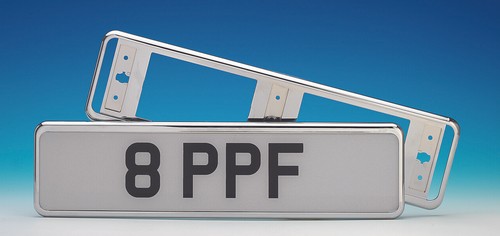 Number plate surround chrome - number, surround-