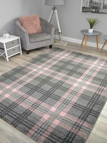 Modern soft tartan - soft, checked