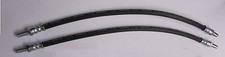 (x2) JAGUAR 420g (4.2 Litre) FRONT BRAKE HOSES HOSE PIPES  (Oct 66- 70)