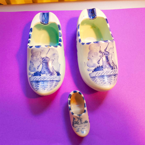 Delft blue hand painted - blue,