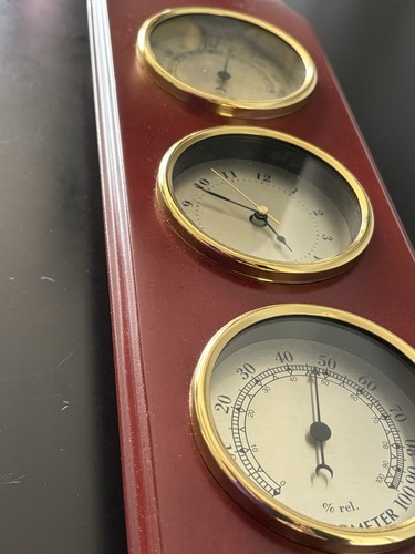 Brass barometer set - brass, with