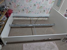 IKEA White Double Bed Frame