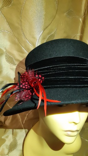 Vintage eastex felt hat with - vintage,