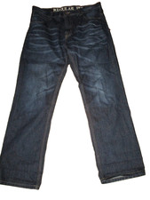 Debenhams Maine New England dark blue distressed straight jeans size 36R L 32"