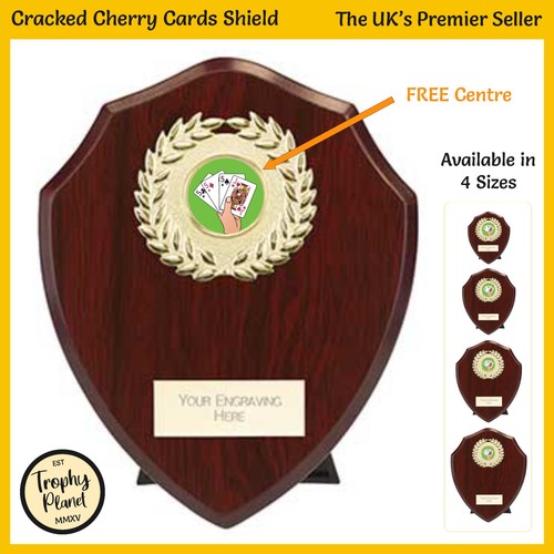Cards poker shield trophy - cards,