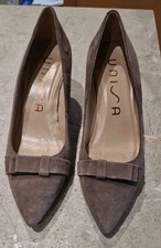 Unisa Suede Court  Shoes Size 5 (38) Taupe