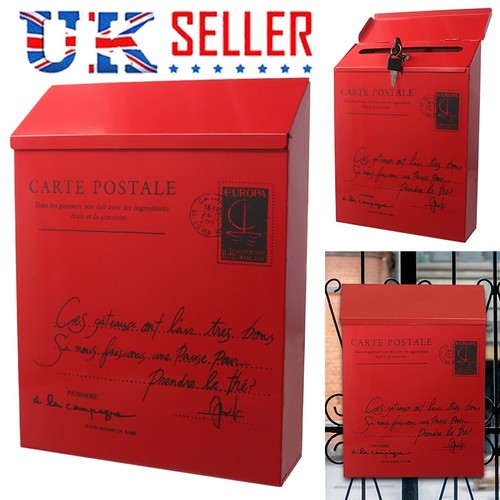 Red wall mounted post - wall,