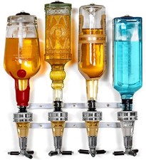 4 Bottles Wall Mounted Liquor
