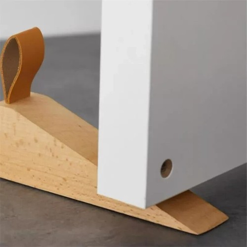 Wooden door stop with - door,