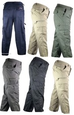 NEW Mens Mian Trousers Elasticated Cargo Combat Multi Pocket Long Pants Jeans 