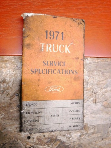 1971 ford truck service - truck,