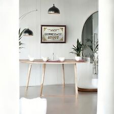 Guinness St James Gate Style Wooden Framed Small Mirror | Pub Mirror 33x23 cm