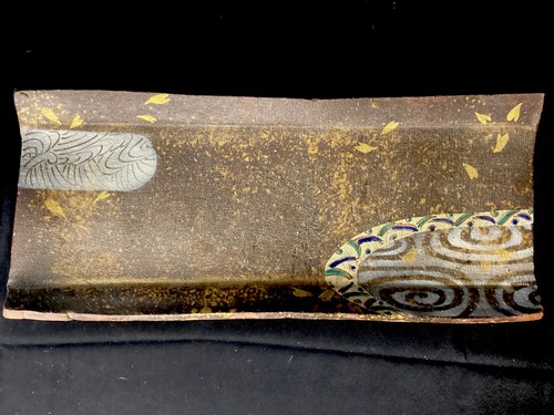 Signed kutani stoneware sushi - signed,