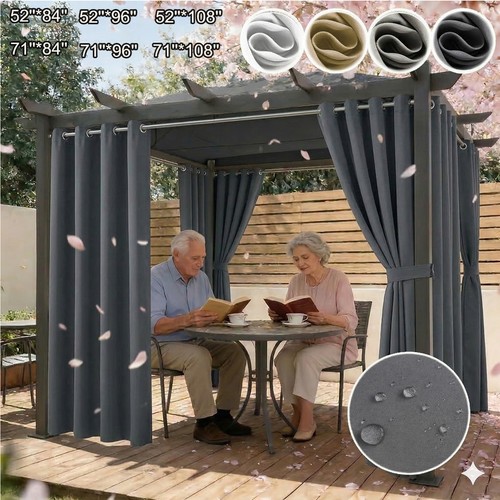 Outdoor curtains blackout - outdoor,