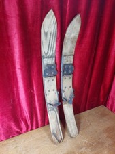 Pair Of Antique Short Wooden