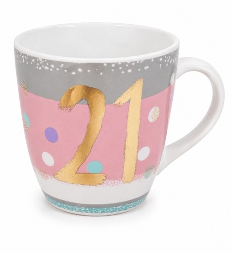 21st birthday mug ceramic gift - 21st,
