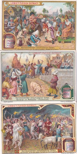 Liebig s883 cards carnivals - liebig,
