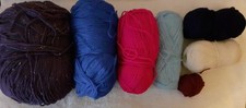 7 various ply and coloured yarn/wool approx 459g