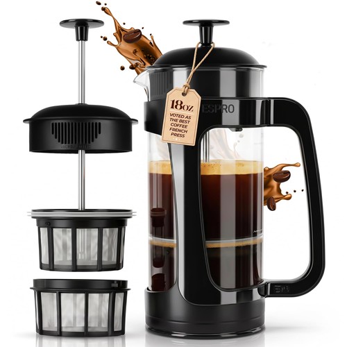 Glass cafetiere french - p3,