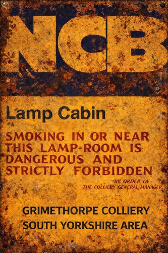 Grimethorpe colliery lamp - grimethorpe,