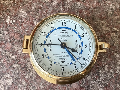 Brass quality ships tide - ships, clock
