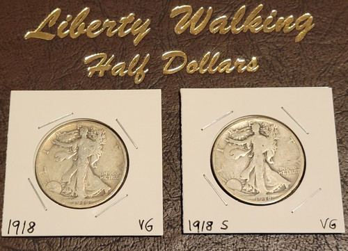 1918 half dollar 90 - s, 90%