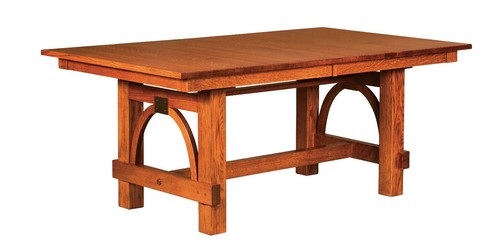 Mission solid wood trestle - mission,