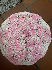 Pink Crochet Mat/table Mat