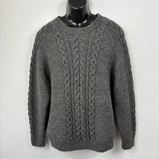 Hand Knitted Wool Aran Style